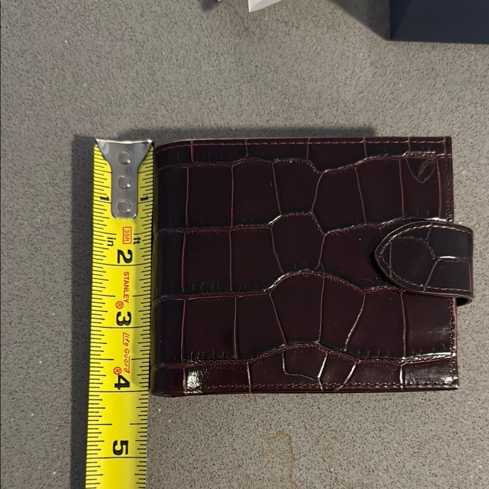 NWT Aspinal of London croc embossed bifold Wallet - Picture 14 of 14